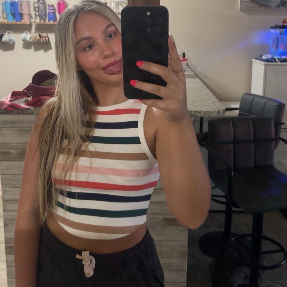 Striped Multicolor Tank Top